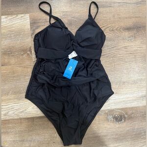 Cupshe Elegant Black Swimsuit Size M